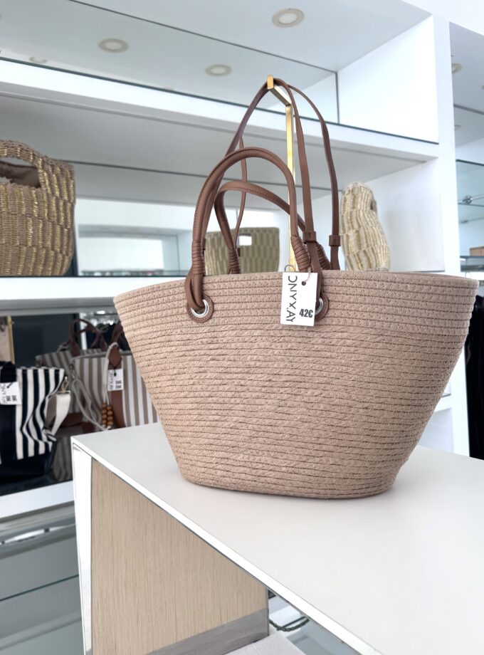 Bolso capazo grande con asas
