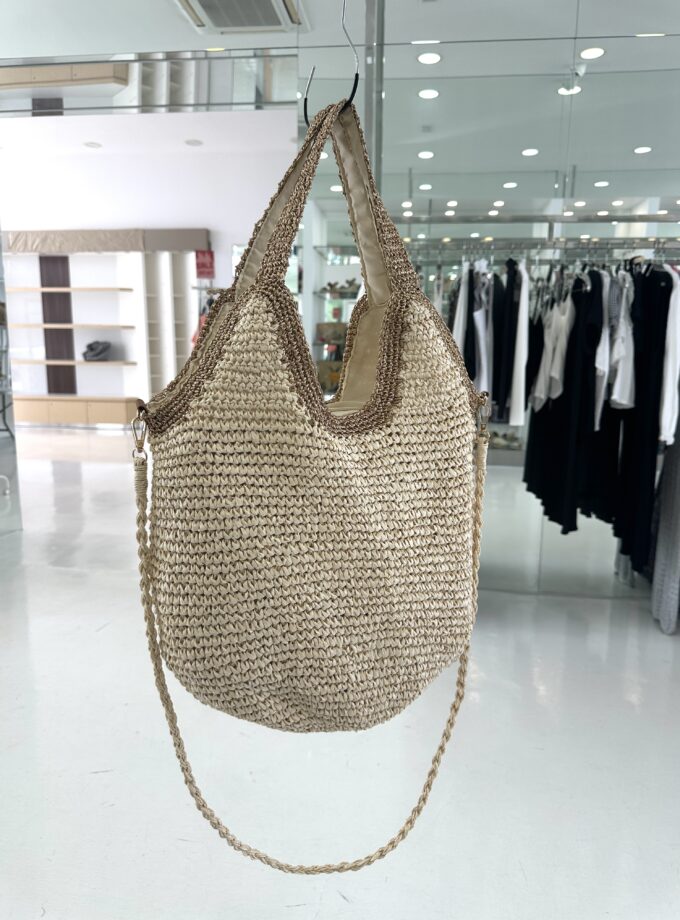 Tote mimbre tejida