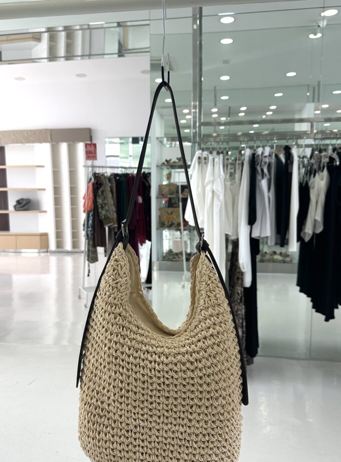 Tote mimbre ajustable